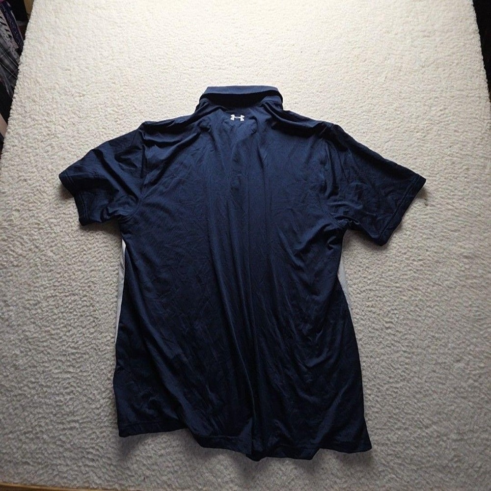 Under Armour The Playoff Polo Shirt Mens XL Blue Gray Colorblock Golf Top - Picture 2 of 8